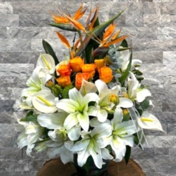 Nerola Turuncu Beyaz Deluxe Aranjman