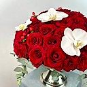 80 Kırmızı Gül Deluxe Gümüş Aranjman
