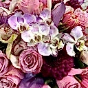 Taş Vazoda Lila Pembe Deluxe Aranjman