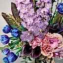 Ione Deluxe Lila Gül Kozmik Lale Aranjman