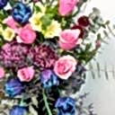 Mishti Cam Vazoda Kozmik Lale Aranjmanı