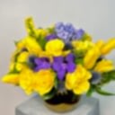 Gold Vazoda Sarı Mor Deluxe Aranjman