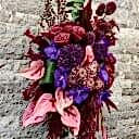 Carla Büyük Cam Vazoda Pembe Deluxe Aranjman