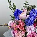 Mor Pembe Mini Sümbül Aranjman