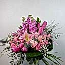 Pembe Lale Gül Vazo Aranjman