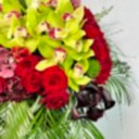 Ruby Deluxe Cam Vazoda Kırmızı Güller