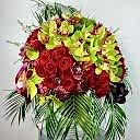 Ruby Deluxe Cam Vazoda Kırmızı Güller