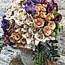 Cappucino Deluxe Gül Orkide Aranjman