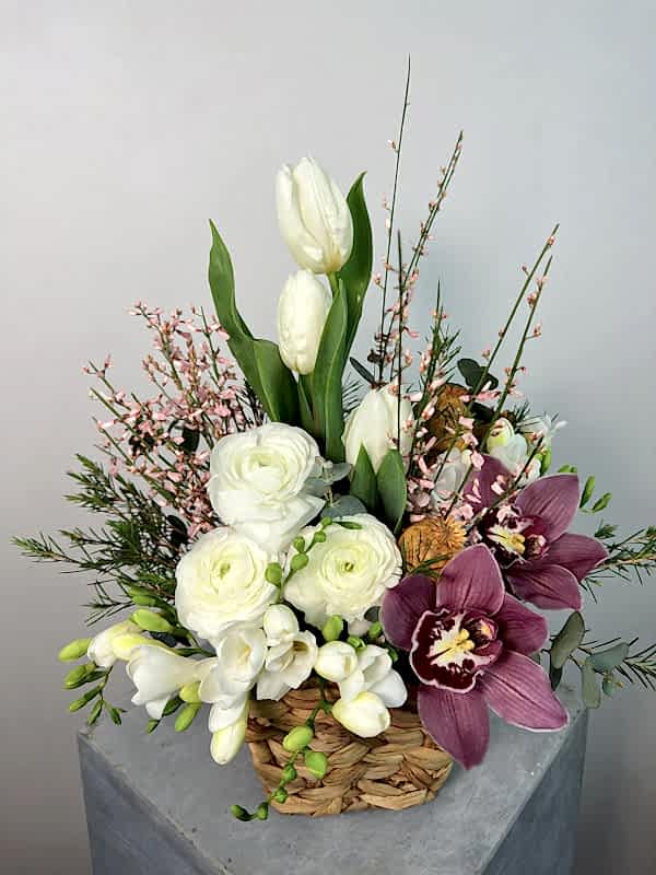 Hera Sepette Beyaz Pembe Mini