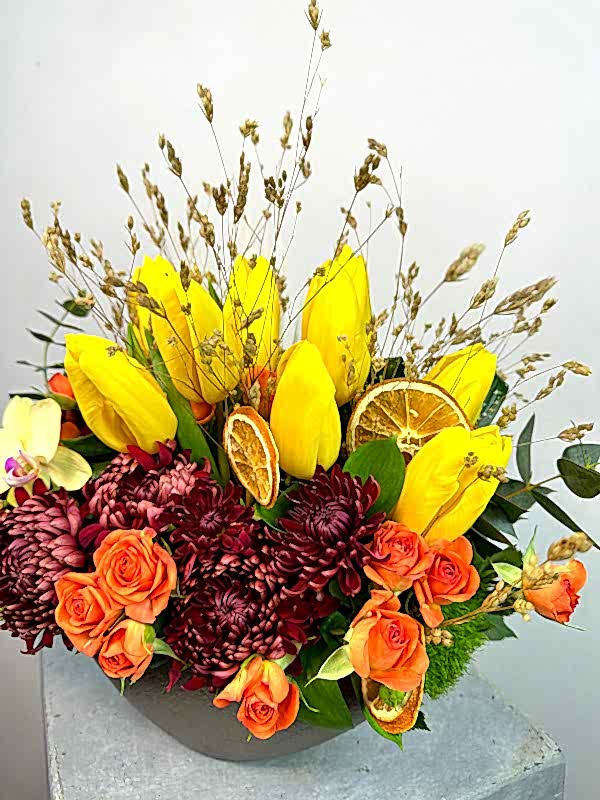 Kahve Vazoda Sonbahar Aranjman