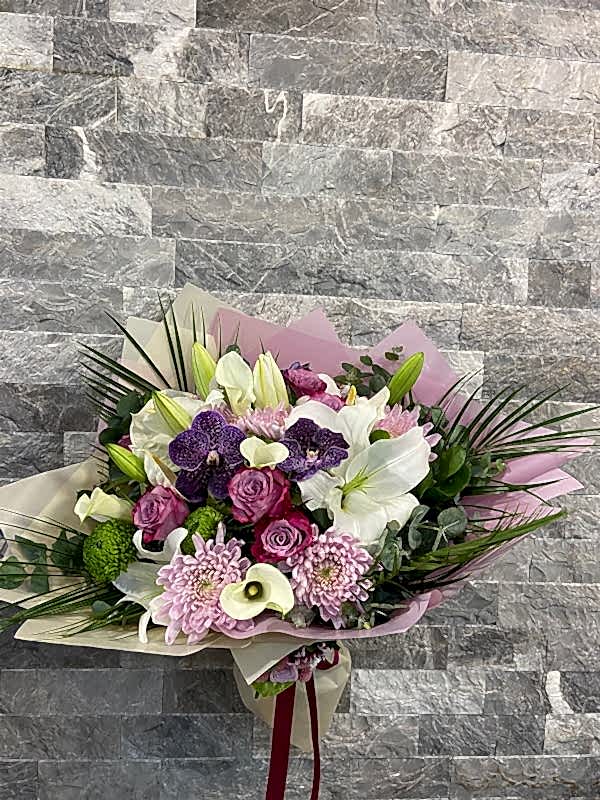 Vanda Deluxe Mor Pembe Buket