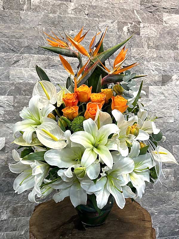 Nerola Turuncu Beyaz Deluxe Aranjman